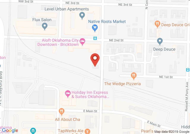 Google map image of 205 N Walnut Ave Oklahoma City, Oklahoma 